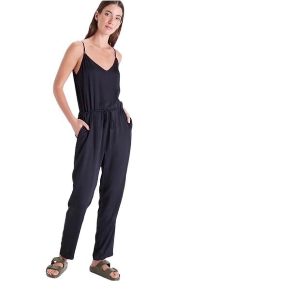 Neu Nomads Black Sydney Drawstring Jumpsuit - Picture 1 of 12